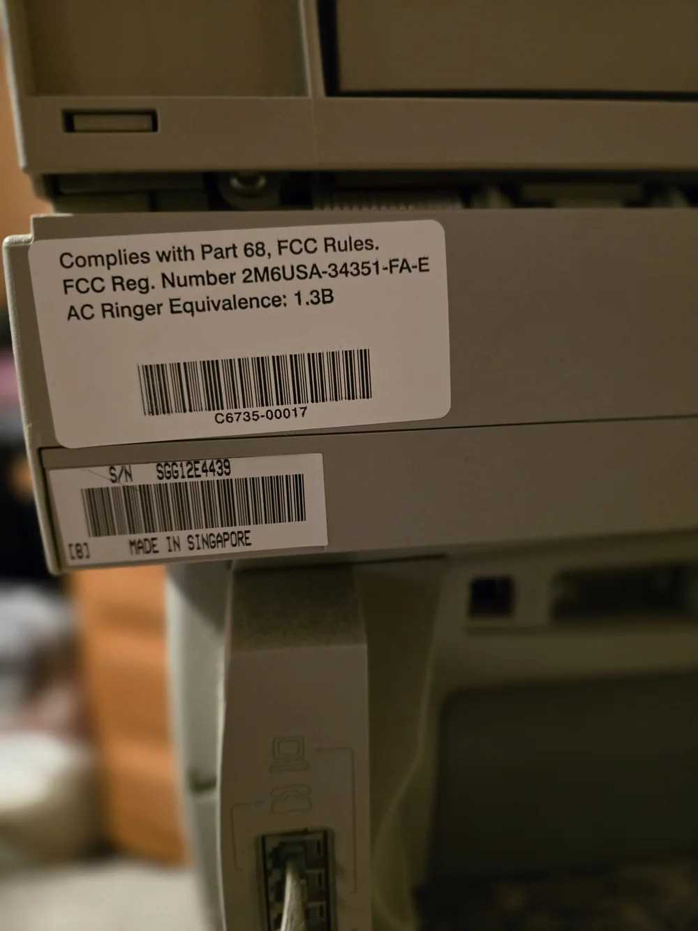 HP top panel